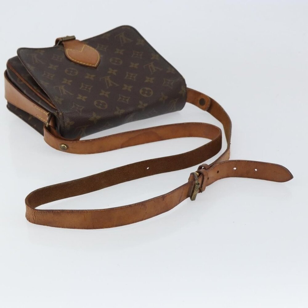 Authentic LOUIS VUITTON Monogram Cartouchiere MM Shoulder Bag M51253 LV - Picture 14 of 16